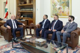 عون: لضرورة العمل لتحقيق الانسحاب الاسرائيلي ووقف العمليات العسكرية واطلاق سراح الأسرى