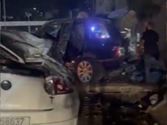 بالفيديو – إصابات في حادث مروّع على أوتوستراد طبرجا