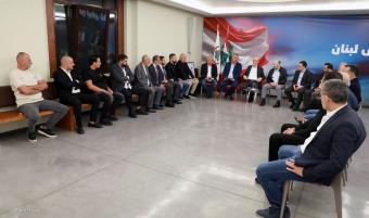 جعجع يستقبل الهيئة الإدارية لنادي الشبيبة البوشرية