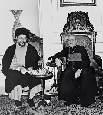السيد موسى الصدر والبطريرك أنطونيوس خريش