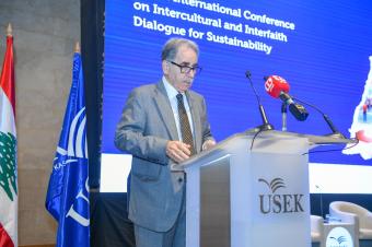 بالصور - مؤتمر بيروت الدولي حول حوار الحضارات والأديان من أجل الاستدامة في جامعة "الروح القدس"