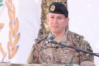 قائد الجيش يحضر حفل افتتاح ثكنة محمد فرحات في كفردونين