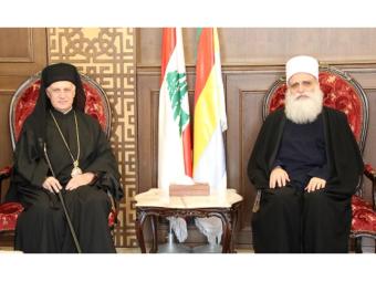أبي المنى يستقبل المطران جورج خوّام