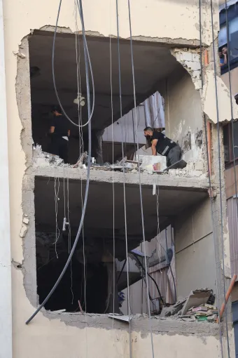 من موقع اغتيال الطبطبائي في حارة حريك