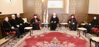 أبي المنى يعرض مع وفد من المطارنة الموارنة نتائج زيارة البابا لاوون