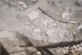 بالفيديو: انهيار مبنى في الضاحية الجنوبية