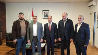 الصدي يلتقي سفير سلطة عمان وعقيص برفقة رئيس إتحاد بلديات البقاع الأوسط