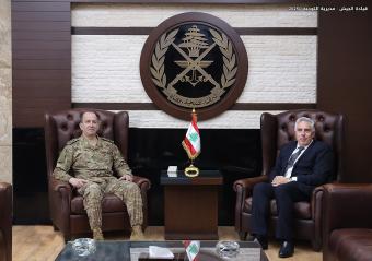 قائد الجيش استقبل روداكوف وحاصباني وسفير لبنان في الكويت