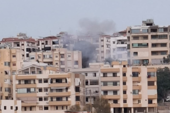 بالصورة: غارة تحذيرية على المنزل المهدد في قناريت