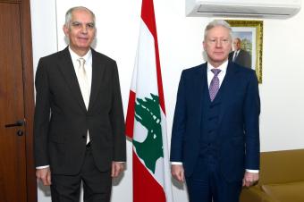 رجّي يبحث الأوضاع الأمنية في الجنوب مع السفير الفرنسي