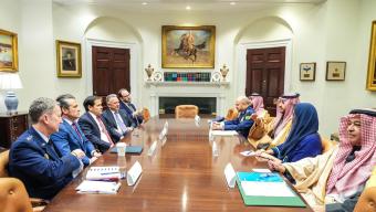 بالصور – الأمير خالد بن سلمان يلتقي روبيو وغراهام في واشنطن