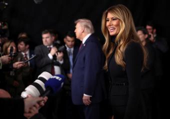 الثنائي ترامب يحضر العرض الأول لـ "Melania"