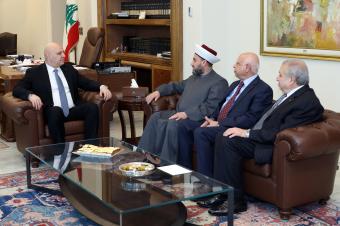 الرئيس عون تلقى دعوة من دريان لحضور إفطار دار الفتوى