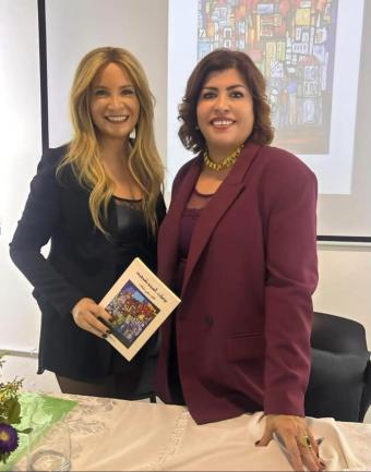 مع الفنانة تانيا قسيس