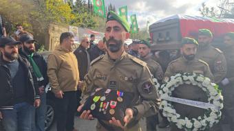 قوى الأمن شيّعت شهيدها المعاون أول حسن علي جابر