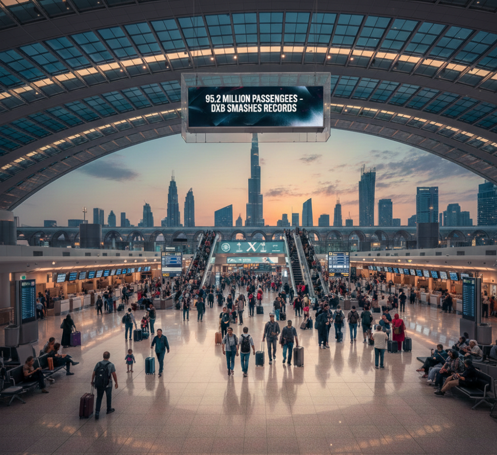 95.2 مليون مسافر في مطار دبي