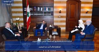 سلسلة استقبالات سياسية وروحية للحريري في بيت الوسط