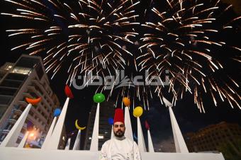 بلدية بيروت أضاءت هلال وفانوس رمضان في ساحة الشهداء