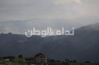 بالصور - قصف فوسفوري إسرائيلي يستهدف بلدات في النبطية ومرجعيون