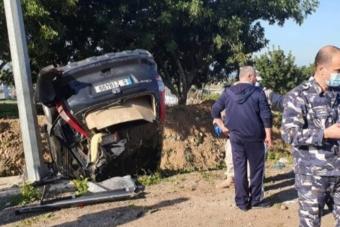 جرحى في حادث سير على أوتوستراد الزهراني