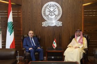 منسّى استقبل بخاري: المملكة تقف إلى جانب لبنان وشعبه