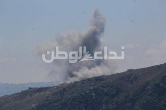 صورة خاصة لغارة على يحمر الشقيف أرنون