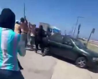 بالفيديو - إشكال وفوضى بين النازحين في البيال