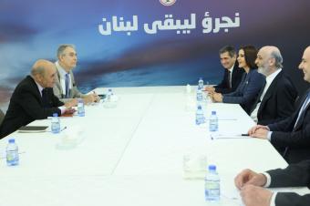 لودريان من معراب: فرنسا متمسكة بسياساتها الثابتة تجاه لبنان