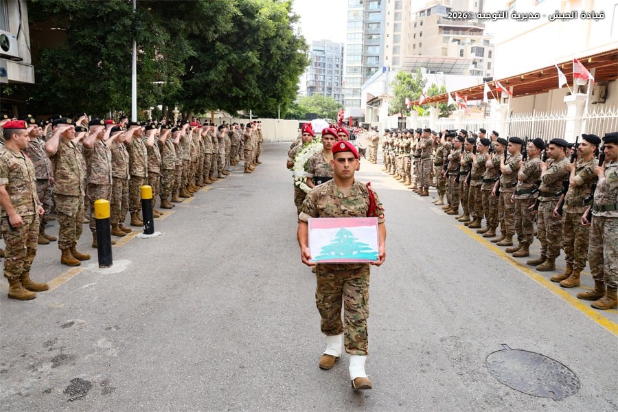 بالصور: قيادة الجيش تشيّع النقيب الشهيد ايلي الخوري إلى مثواه الأخير