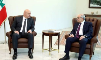 عون وسلام يؤكدان ضرورة انسحاب إسرائيل وانتشار الجيش حتى الحدود