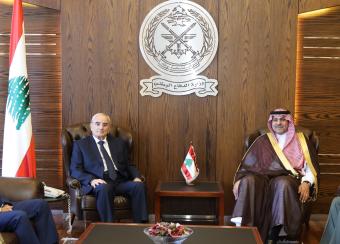 منسى يستقبل السفير السعودي: المملكة حريصة على دعم الدولة اللبنانية