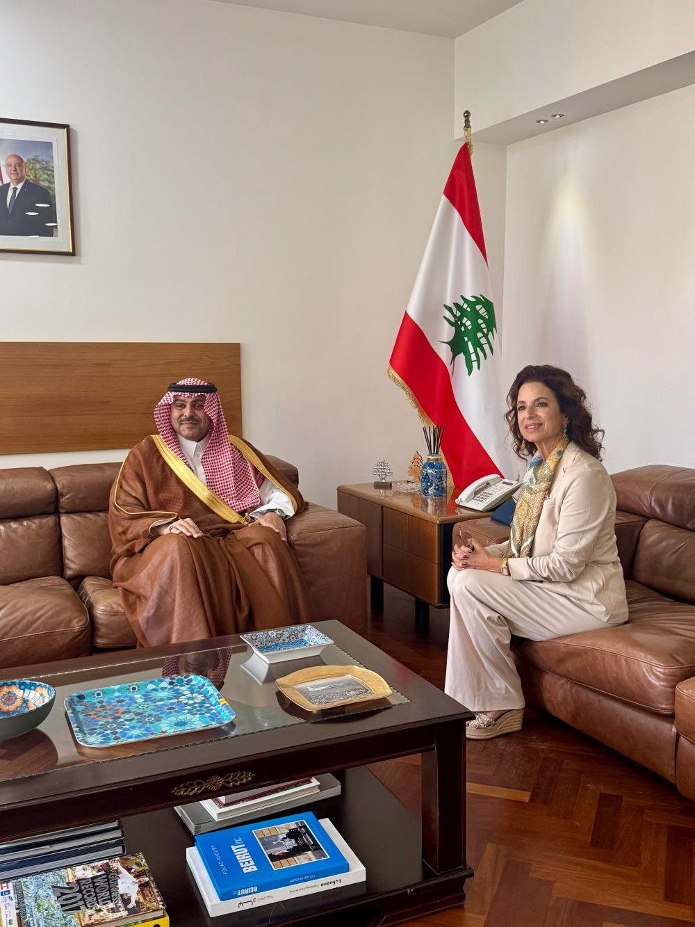 وزيرة السياحة تستقبل السفير السعودي الجديد