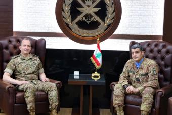 قائد الجيش يبحث مع قائد اليونيفيل تطورات الجنوب وتعزيز التعاون