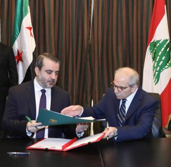 لبنان وسوريا يوقعان اتفاقية إنشاء اللجنة العليا المشتركة