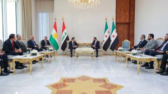 الشرع وبارزاني يبحثان التعاون الاقتصادي وتطورات المنطقة