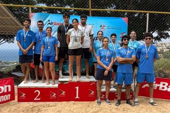 مون لاسال بطل النسخة الثانية من «Air Badminton»