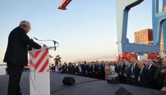 مرفأ بيروت يضع حجر أساس توسعة محطة الحاويات باستثمار 100 مليون دولار من CMA CGM