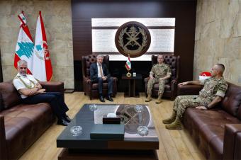 هيكل يبحث مع السفير الألماني ونائب رئيس أركان الدفاع البريطاني مرحلة ما بعد اليونيفيل