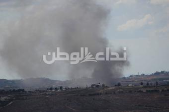 بالصور - غارة إسرائيلية تستهدف زوطر الشرقية
