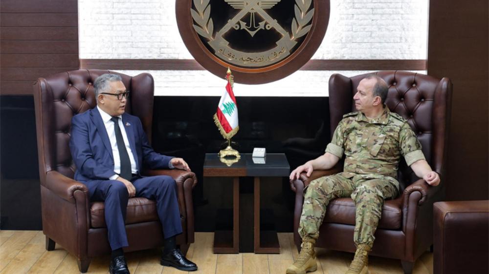 Haikal receives the Kazakh ambassador and the family of martyr Farhat, affirming the army’s loyalty to its martyrs