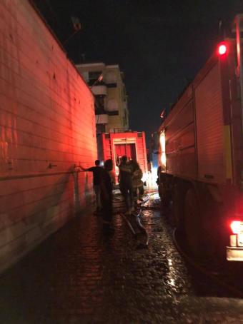 حريق حافلة محملة بمادة البنزين داخل محطة محروقات في المرج