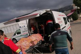جريح جراء انزلاق دراجته النارية في بيت الفقس