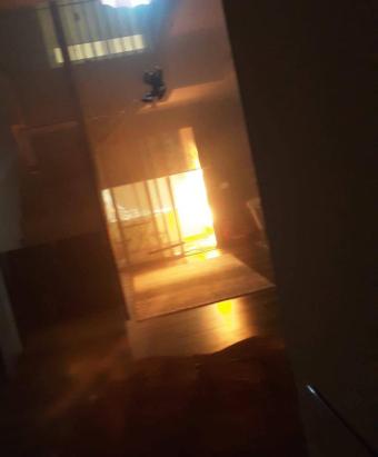 حريق داخل شقة في ادونيس