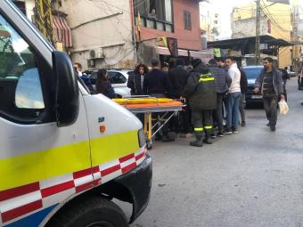جريح بحادث سير في برج البراجنة