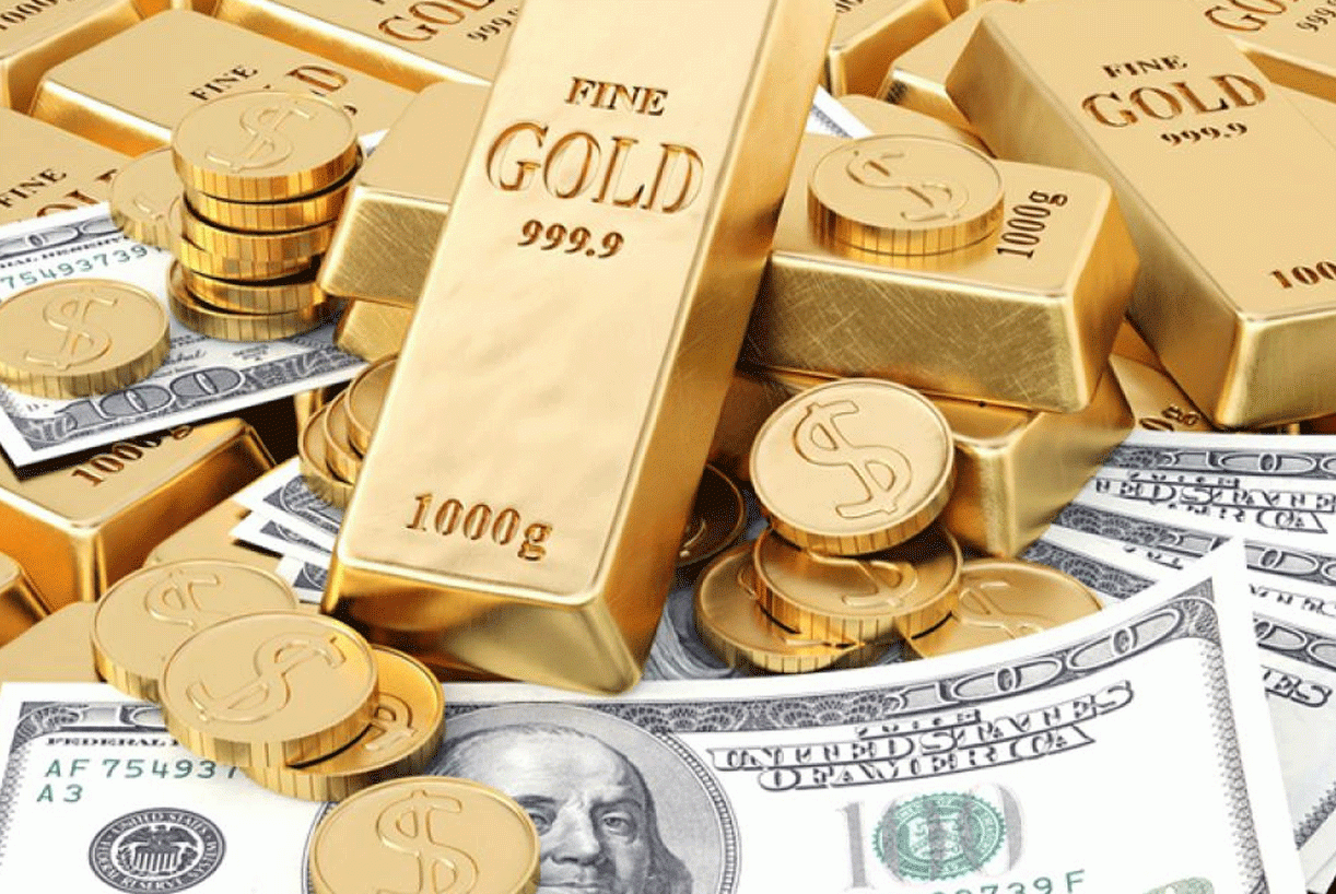 مع صعود الدولار... الذهب يهبط لأدنى مستوياته