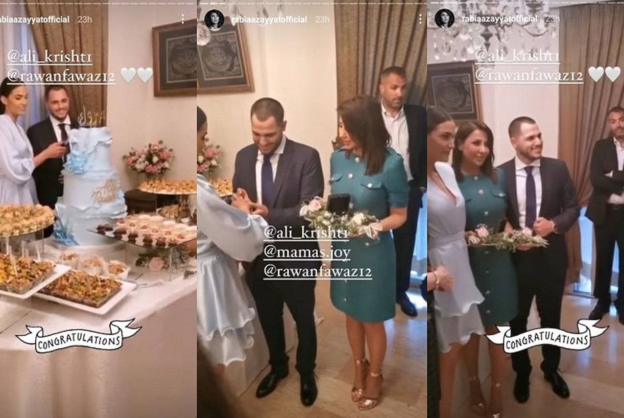 بالصّور: رابعة الزيات تحتفل بخطوبة ابنها "علي".. تعرّفوا إلى العروس | نداء الوطن