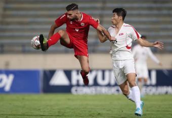 لبنان يفشل بانتزاع الصدارة بتعادله مع كوريا الشمالية 0-0